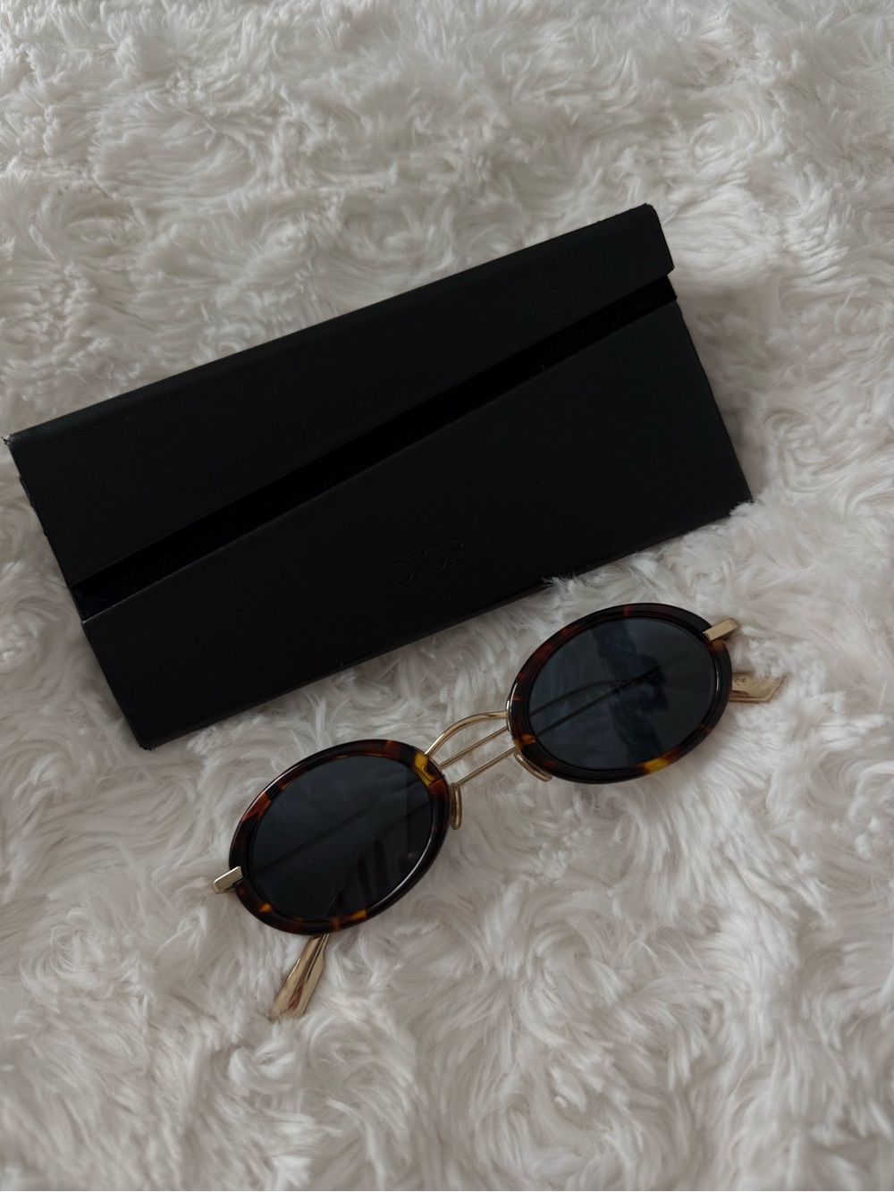 CHRISTIAN DIOR Acetate Metal DiorHypnotic 2 Sunglasses Havana Gold